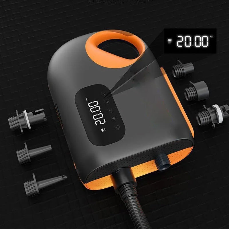 SUP-Pumpe Elektrisch Akku - 12V 20 PSI Hochdruck Luftpumpe - Stand Up Paddle Outdoor