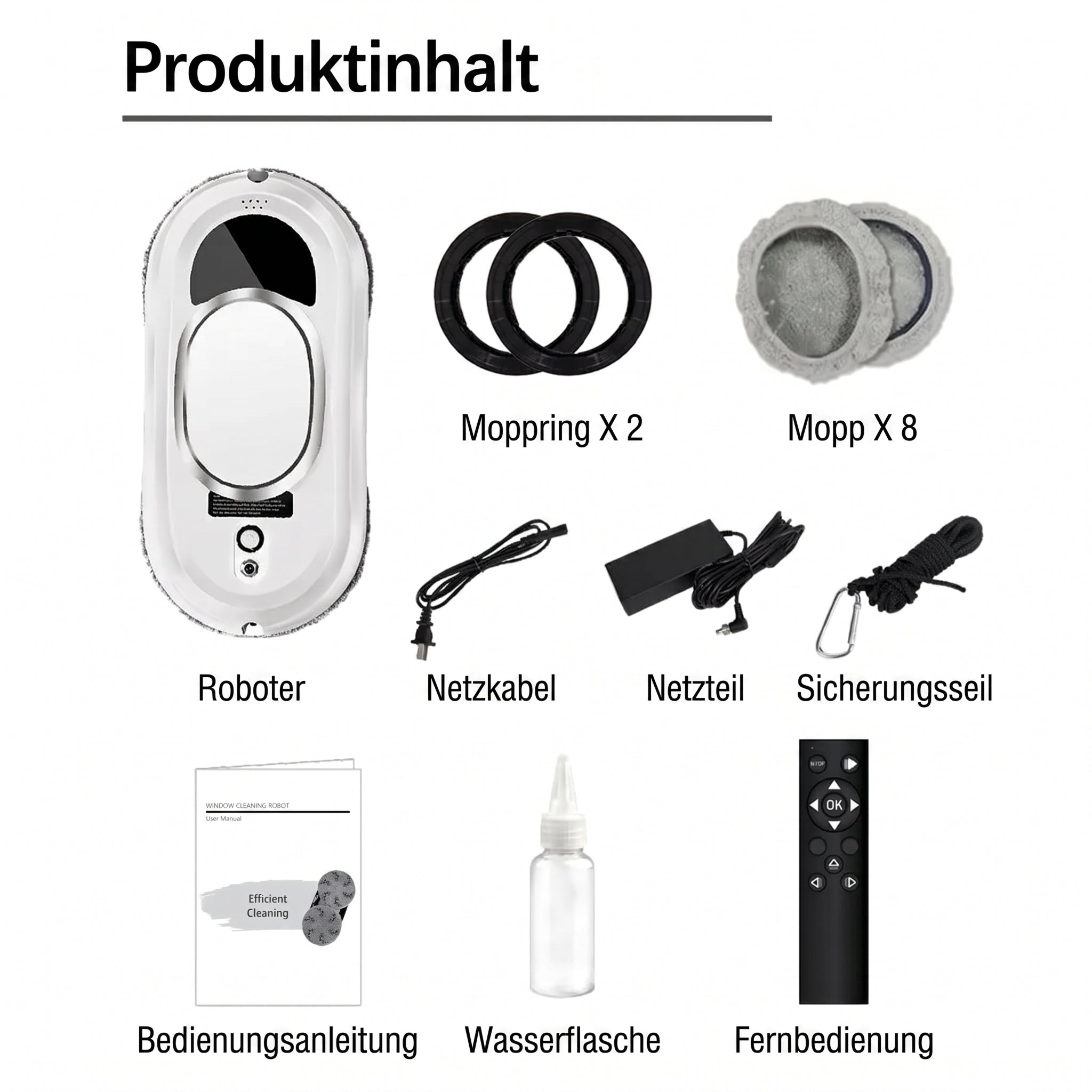 RelleBont Intelligenter Fensterreinigungsroboter für streifenfreie Fenster