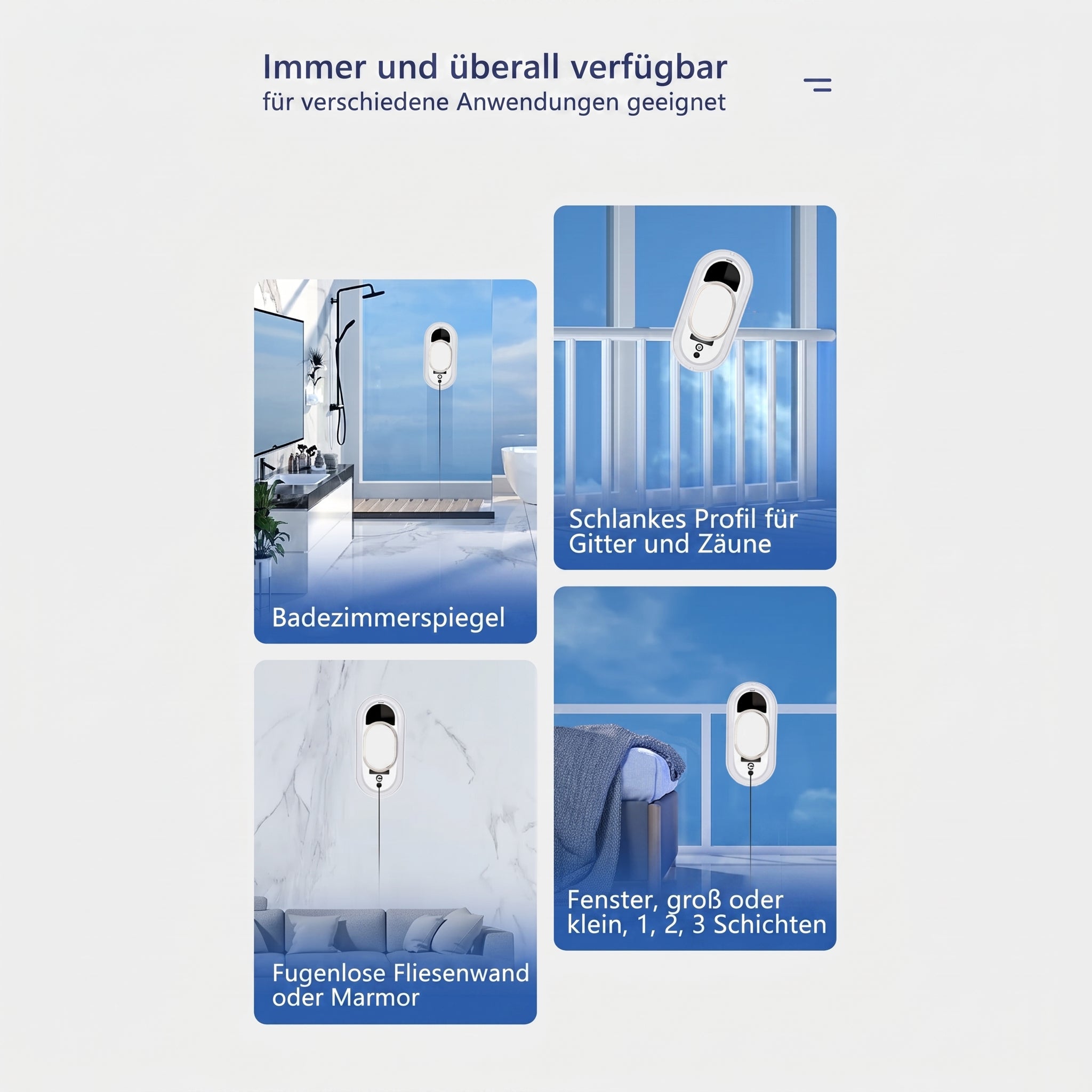 RelleBont Intelligenter Fensterreinigungsroboter für streifenfreie Fenster