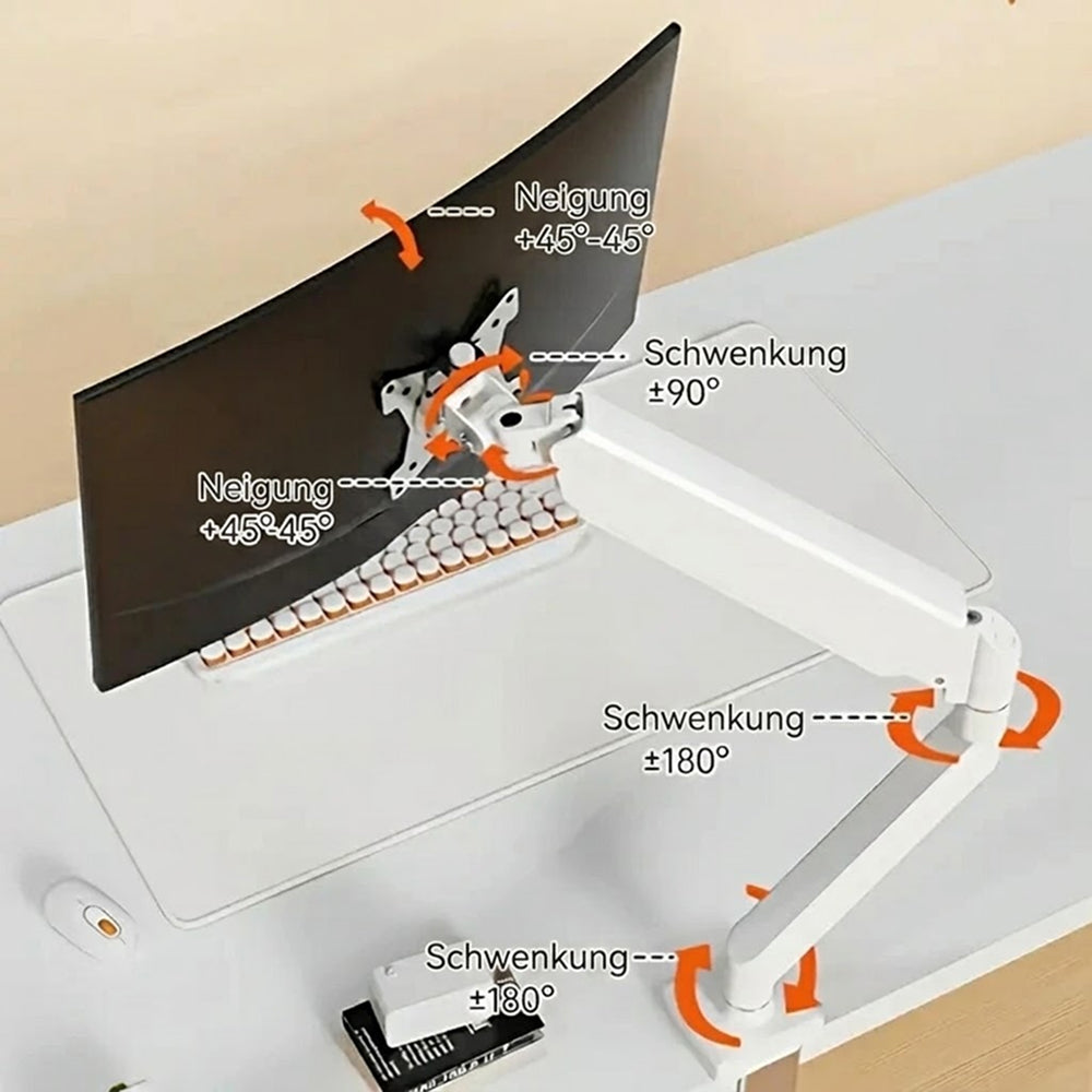 RelleDane Ergonomische Monitorhalterung für 13-32 Zoll Monitore