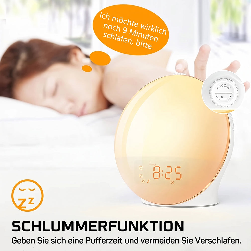 SerenBric Lichtwecker mit Sonnenaufgangs-Simulation & Radio