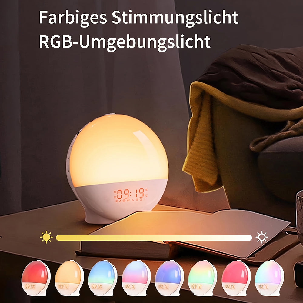 SerenBric Lichtwecker mit Sonnenaufgangs-Simulation & Radio