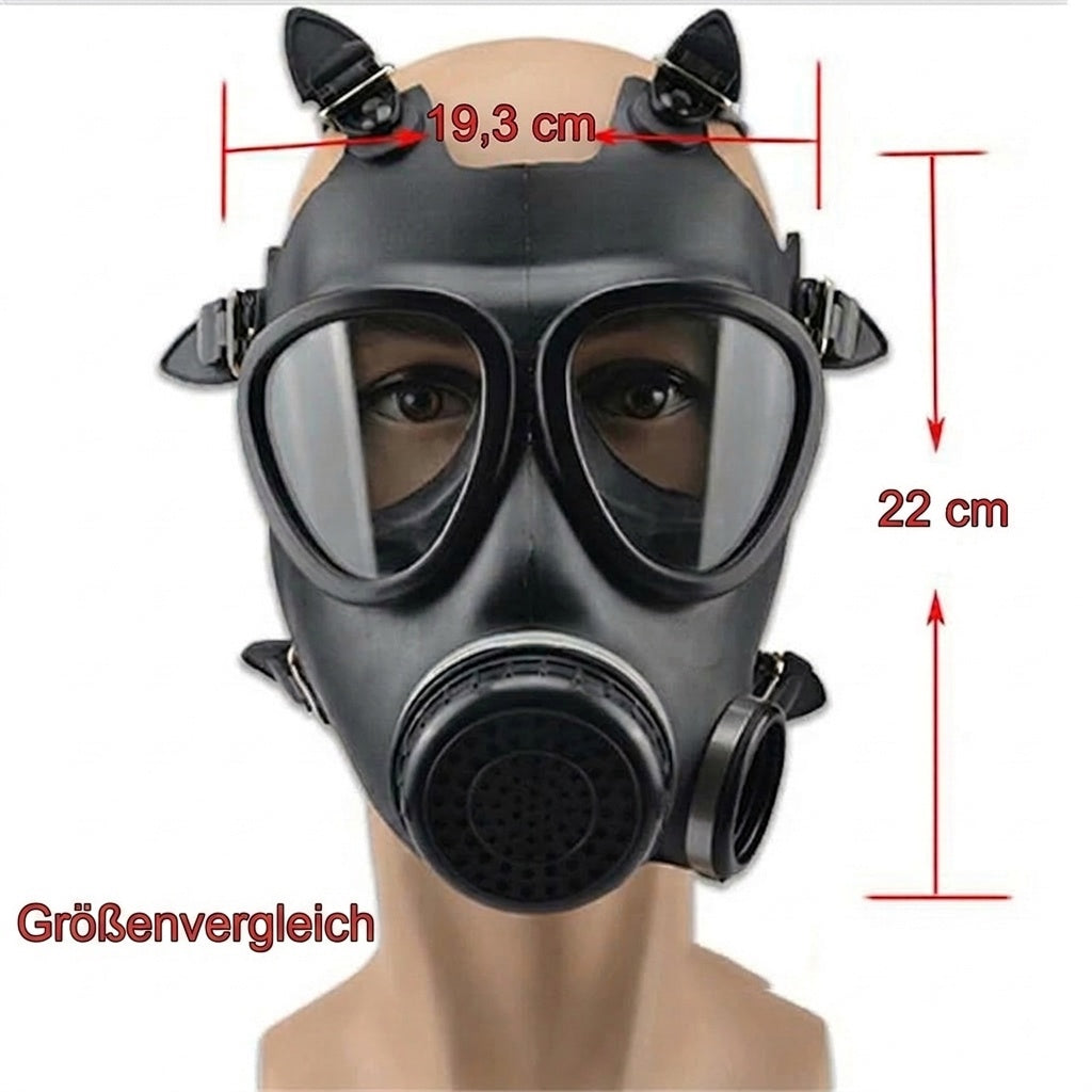 Gasmaske Vollmaske Aktivkohlefilter Atemschutz Maske Staub Lack Chemikalien Herren Damen