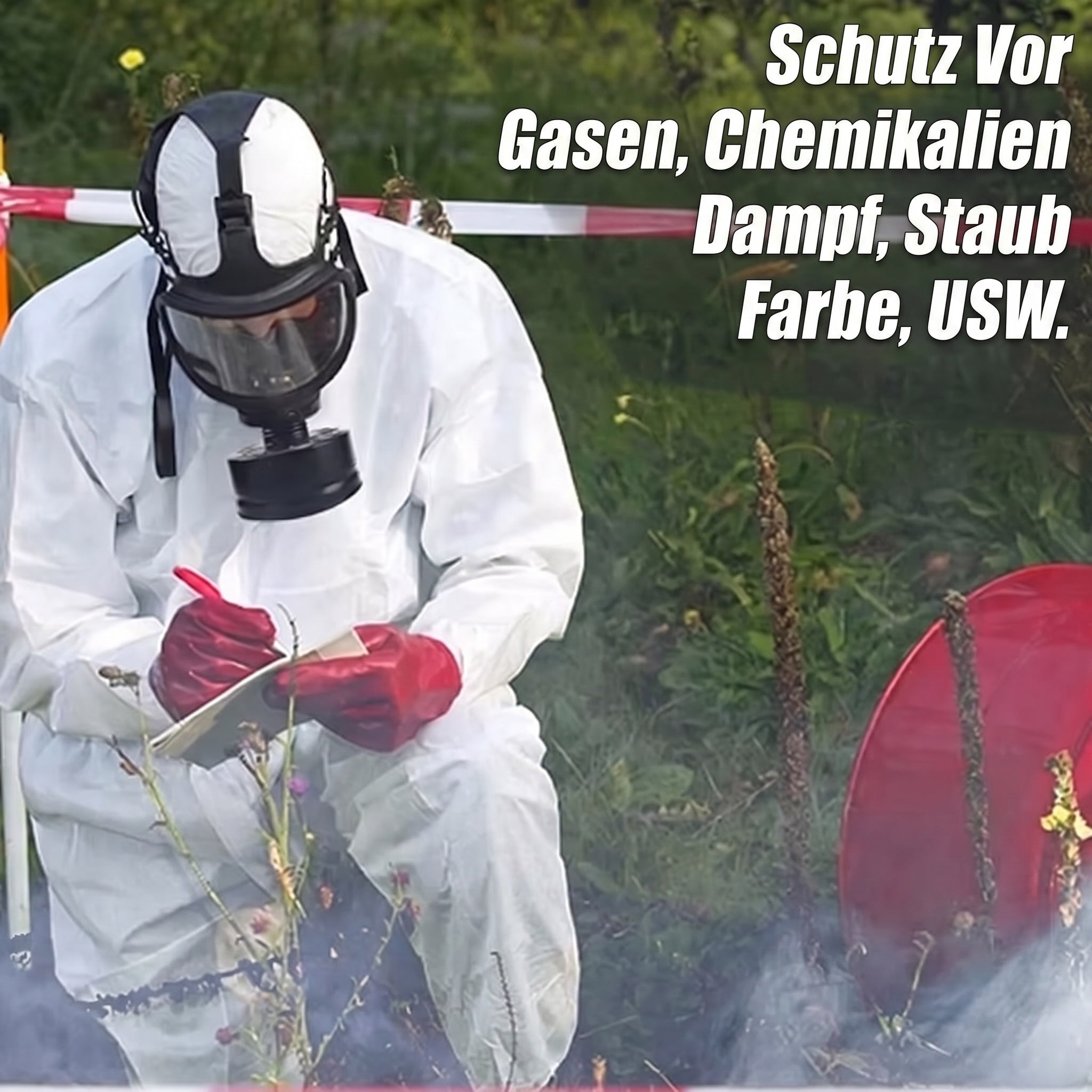 Gasmaske Vollmaske Aktivkohlefilter Atemschutz Maske Staub Lack Chemikalien Herren Damen