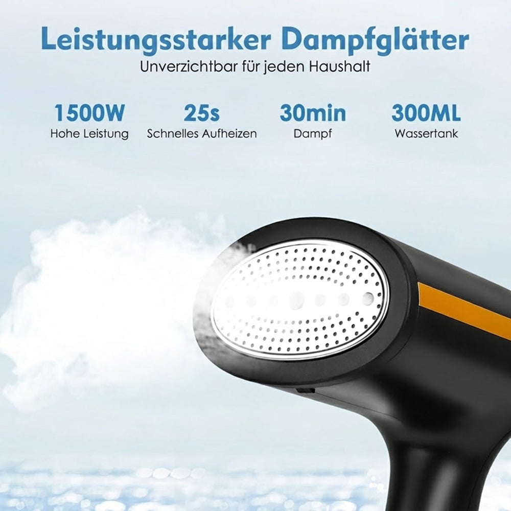 Textilblitz Tragbare Dampfbürste 1500W für Reise & Zuhause
