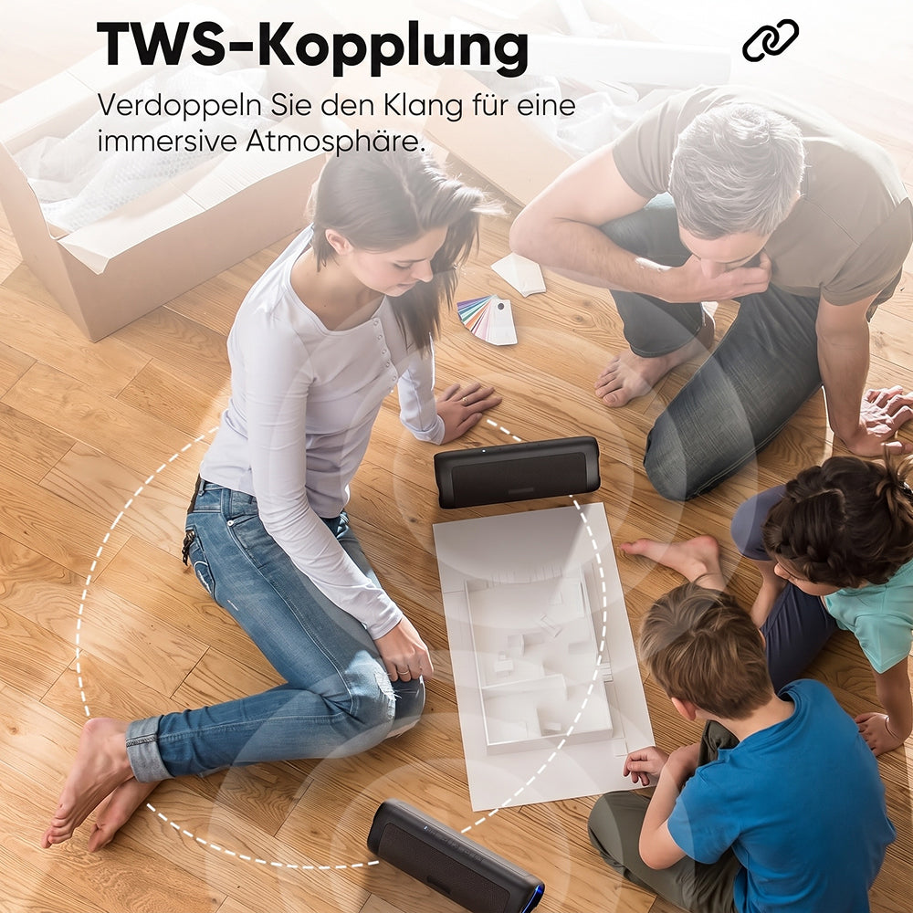 TrecSonik Wasserdichter Bluetooth Außenlautsprecher
