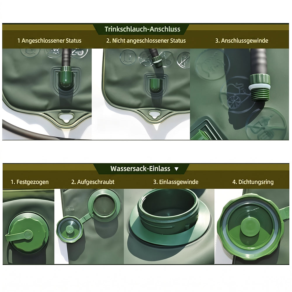 Trinklösch Auslaufsichere 3L Trinkblase – Premium-TPU für Outdoor