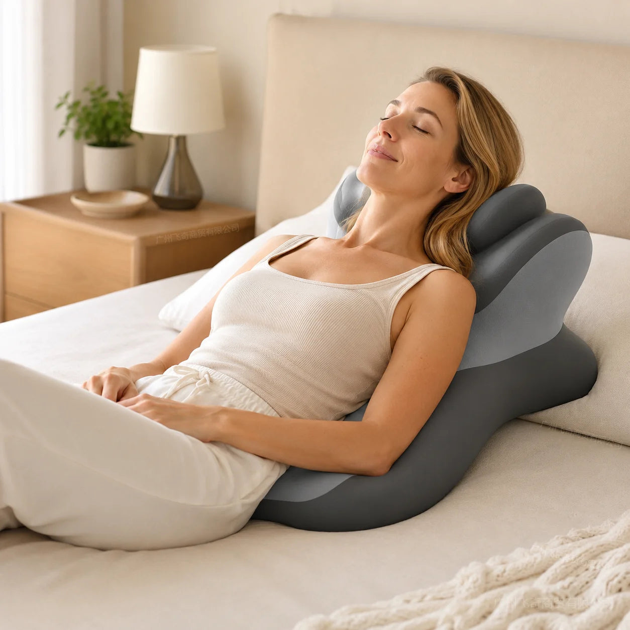 VaelisFen Ergonomisches Lesekissen mit Memory-Foam