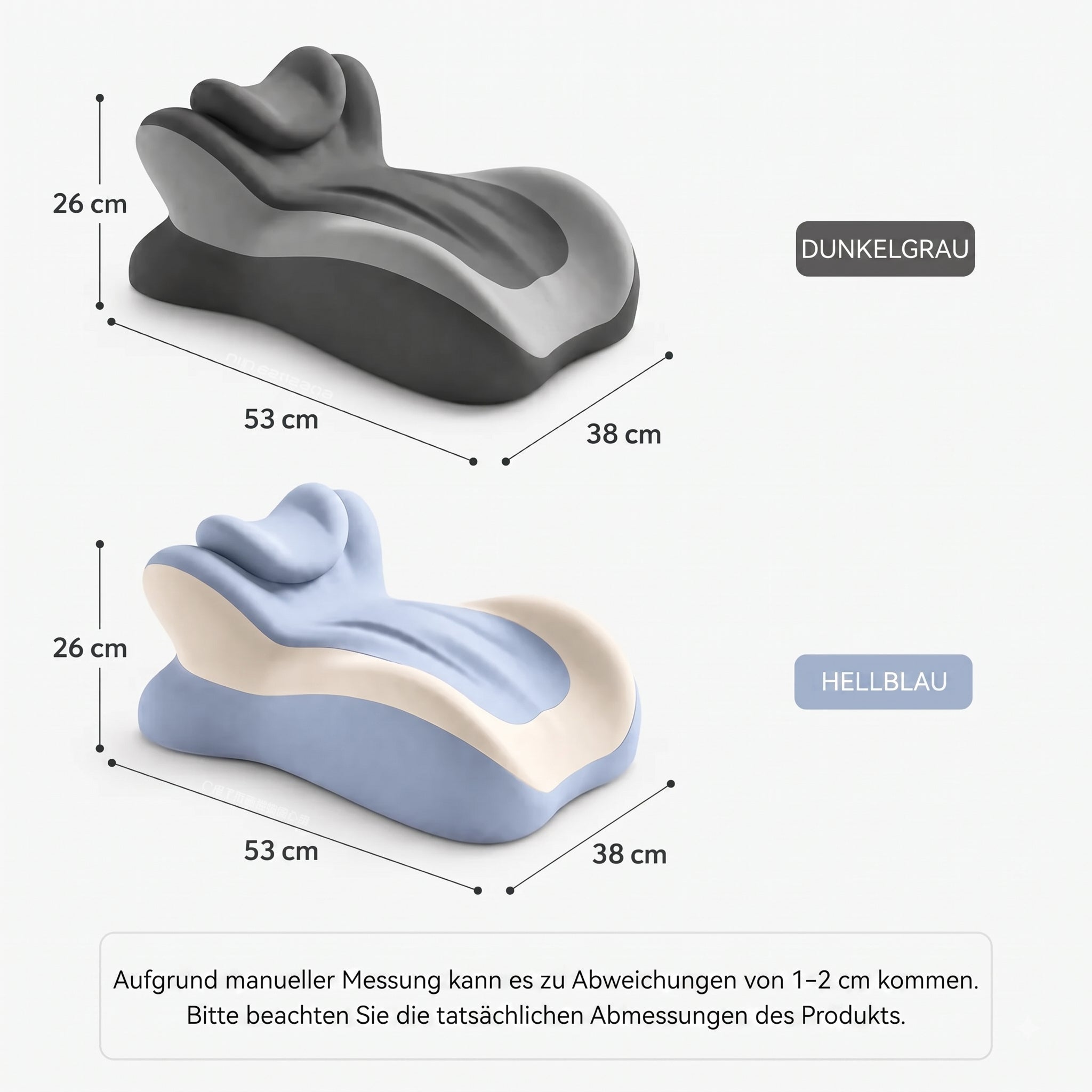 VaelisFen Ergonomisches Lesekissen mit Memory-Foam