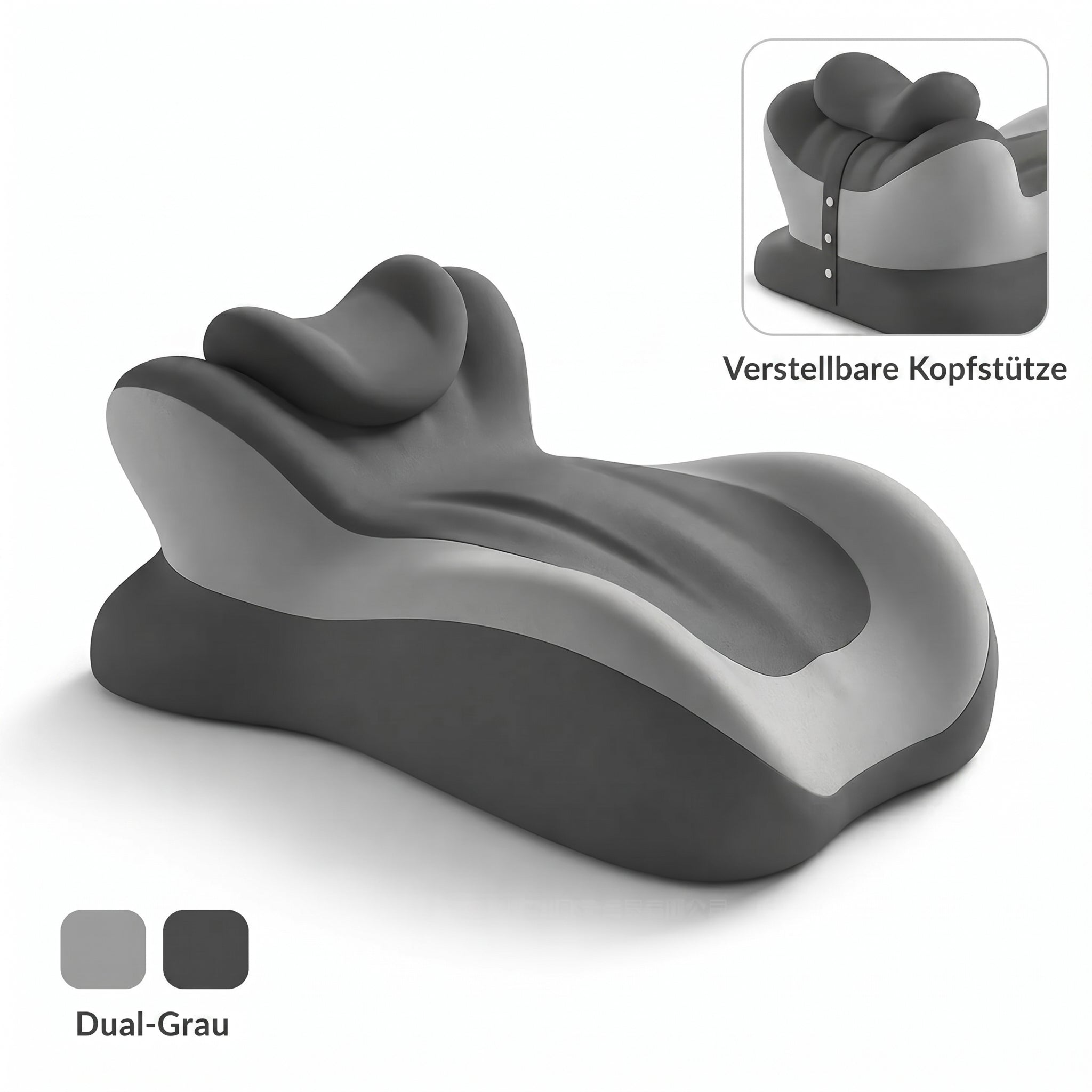 VaelisFen Ergonomisches Lesekissen mit Memory-Foam