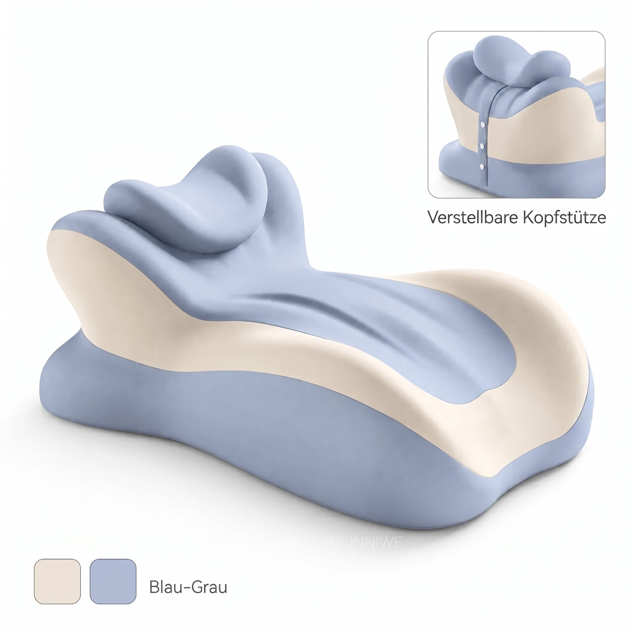 VaelisFen Ergonomisches Lesekissen mit Memory-Foam