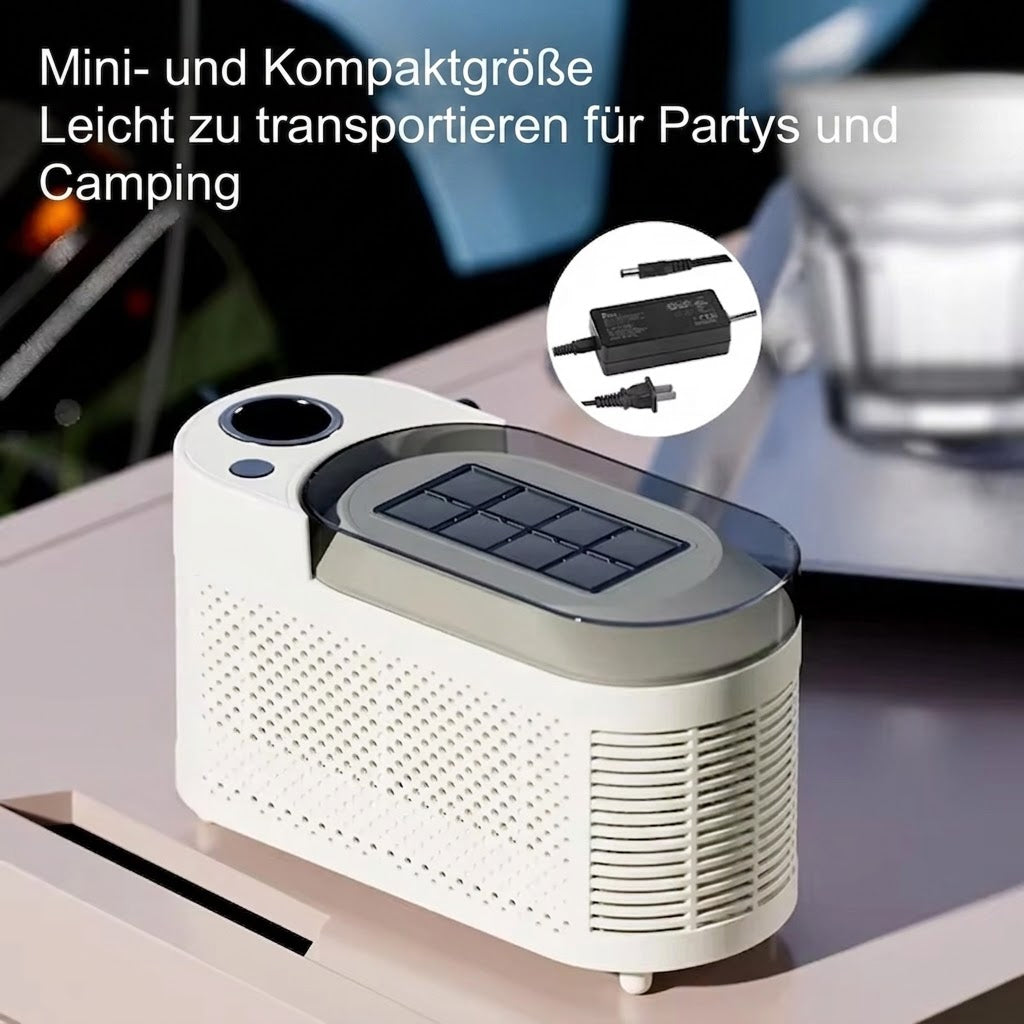 12V Eiswürfelbereiter Tragbar Schnelle Eiswürfelmaschine für Camping Veltaheim