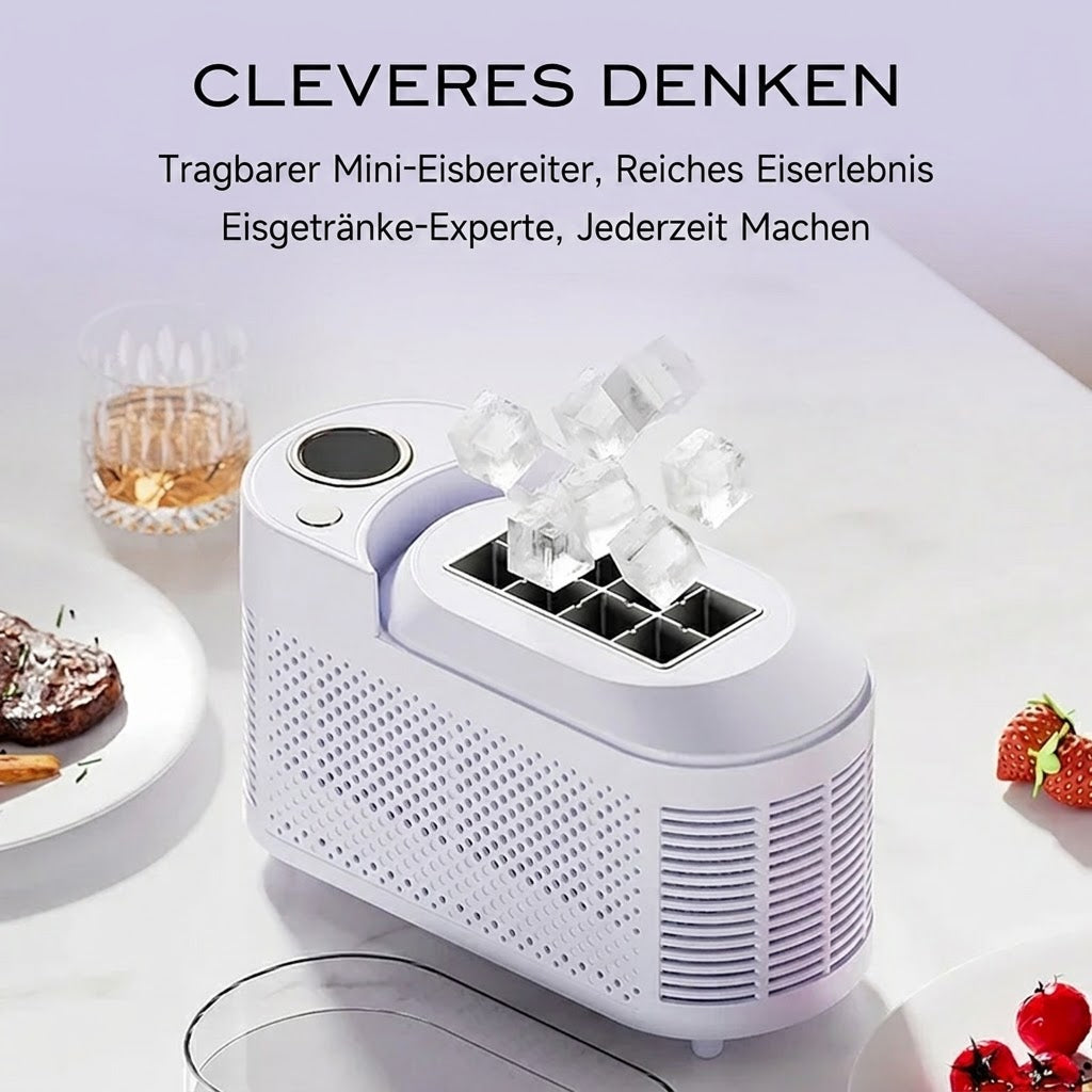 12V Eiswürfelbereiter Tragbar Schnelle Eiswürfelmaschine für Camping Veltaheim