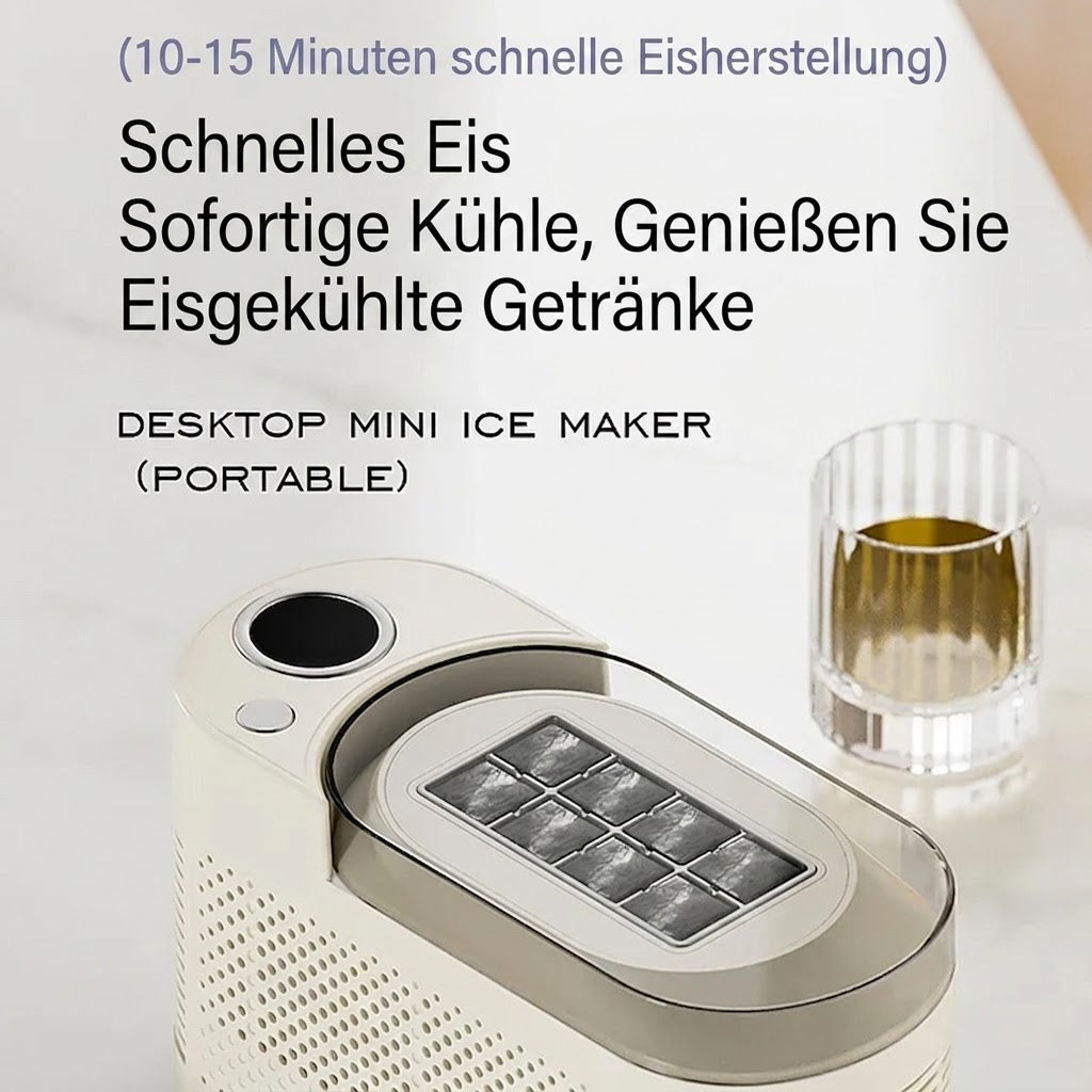 12V Eiswürfelbereiter Tragbar Schnelle Eiswürfelmaschine für Camping Veltaheim