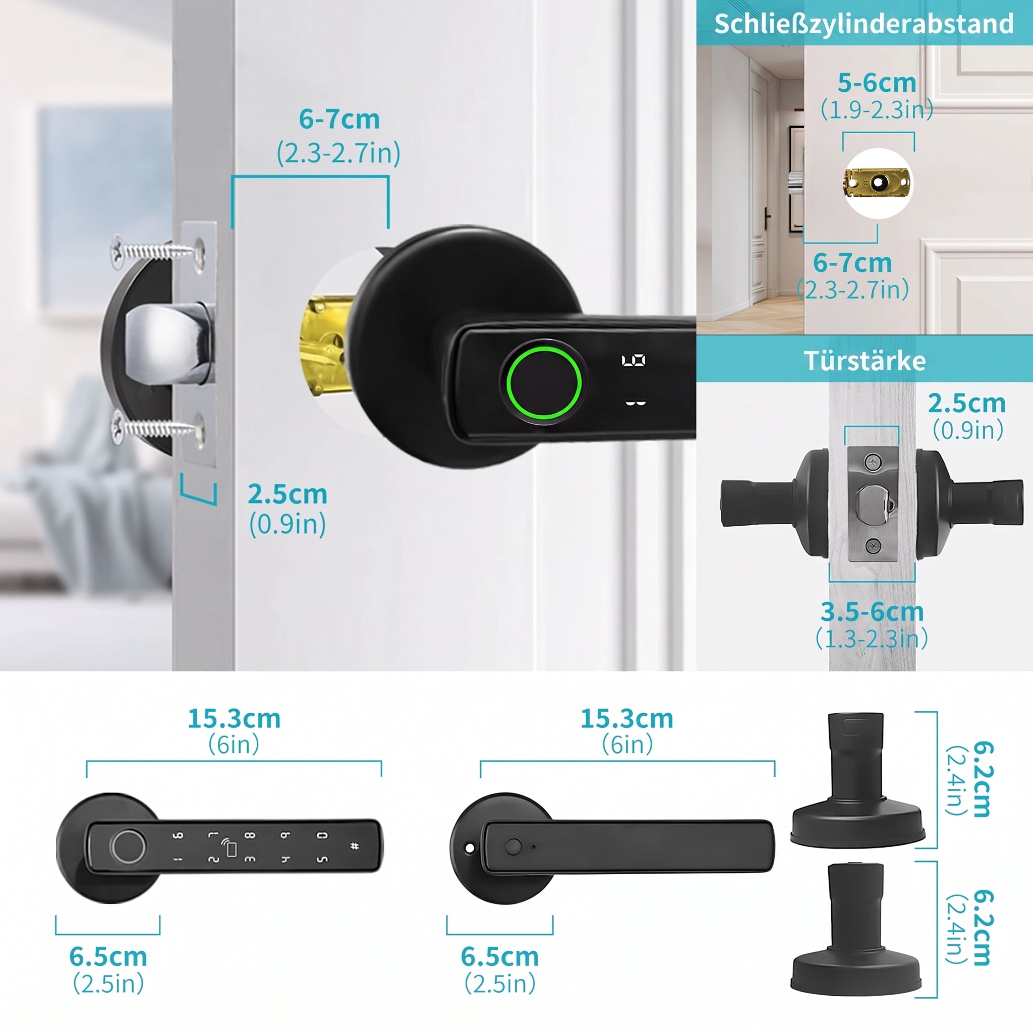 WächStüt Smart Door Lock – Biometrisches Türschloss mit Fingerabdruck & App
