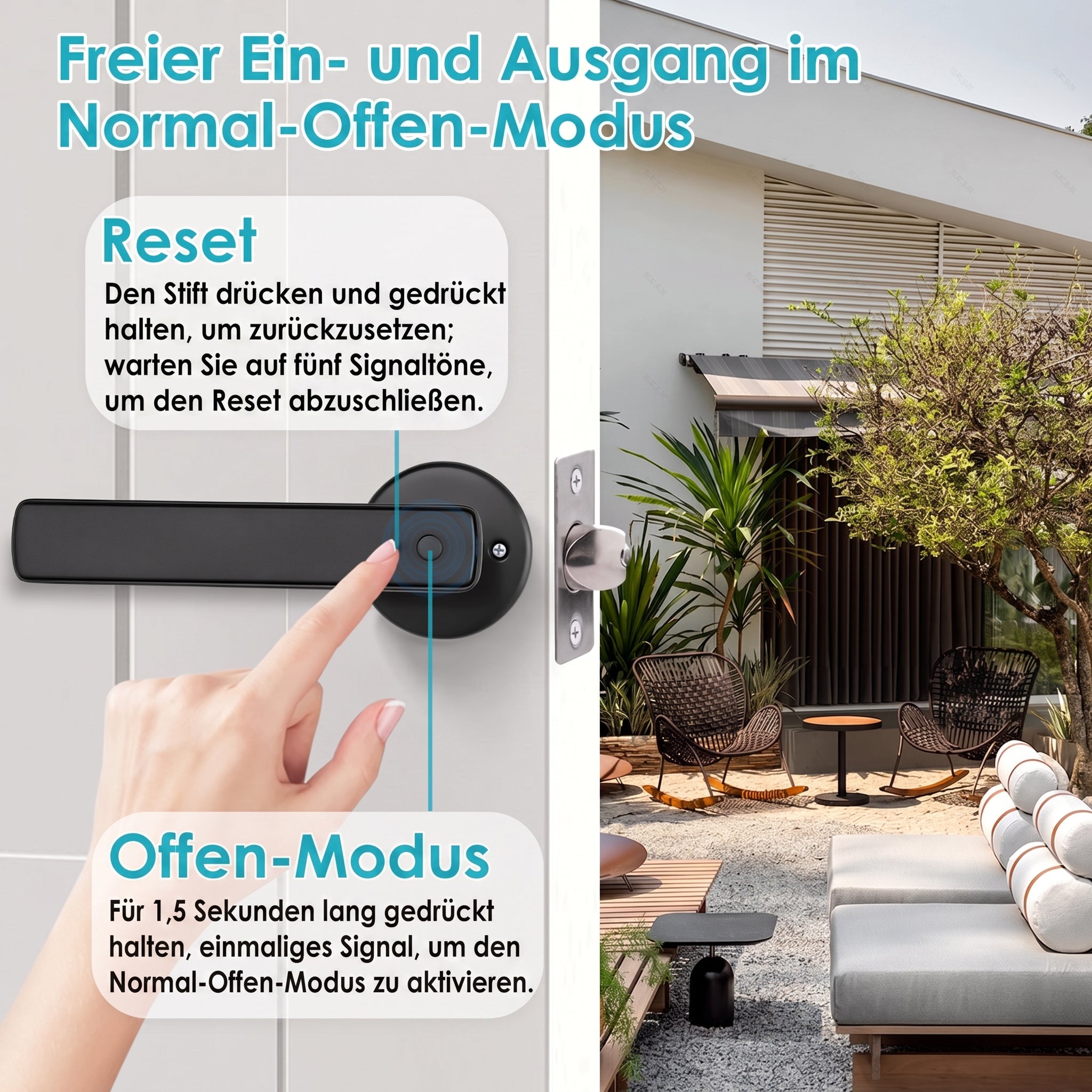 WächStüt Smart Door Lock – Biometrisches Türschloss mit Fingerabdruck & App