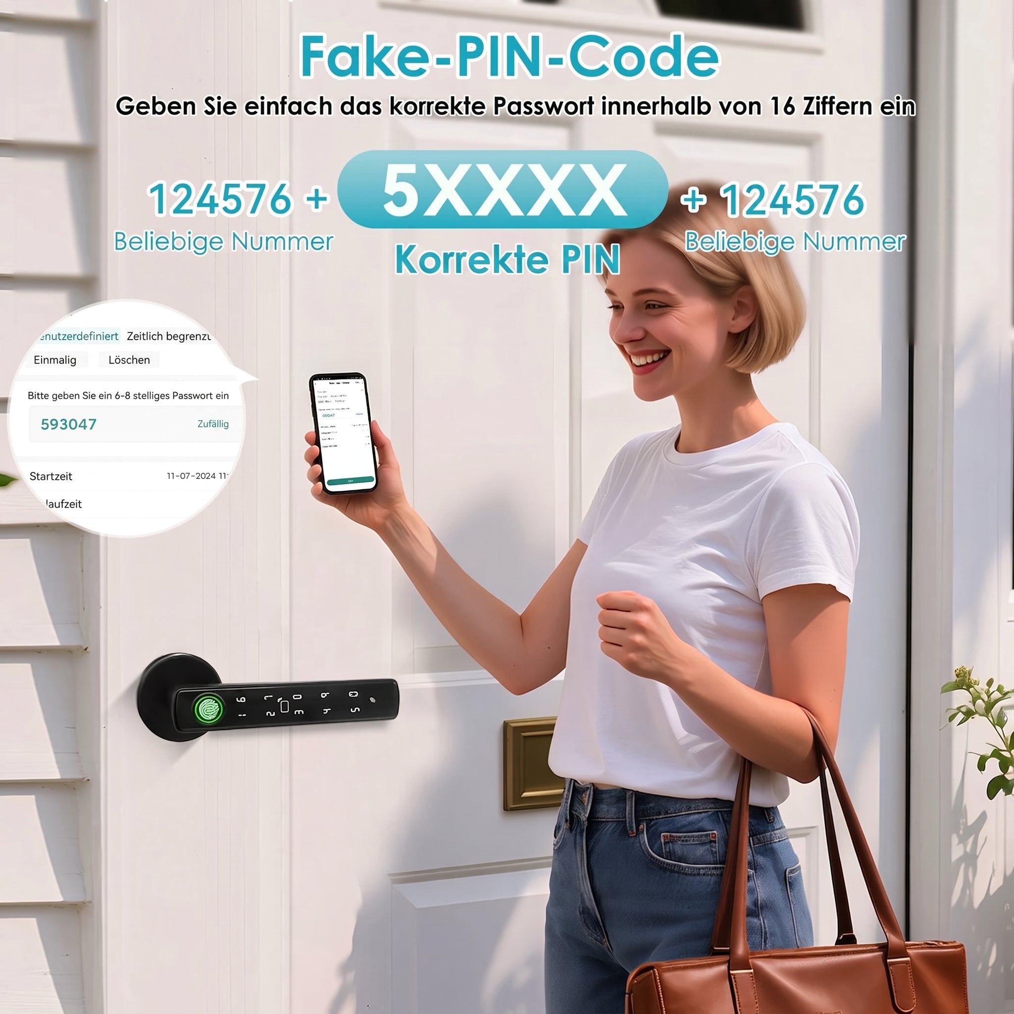WächStüt Smart Door Lock – Biometrisches Türschloss mit Fingerabdruck & App
